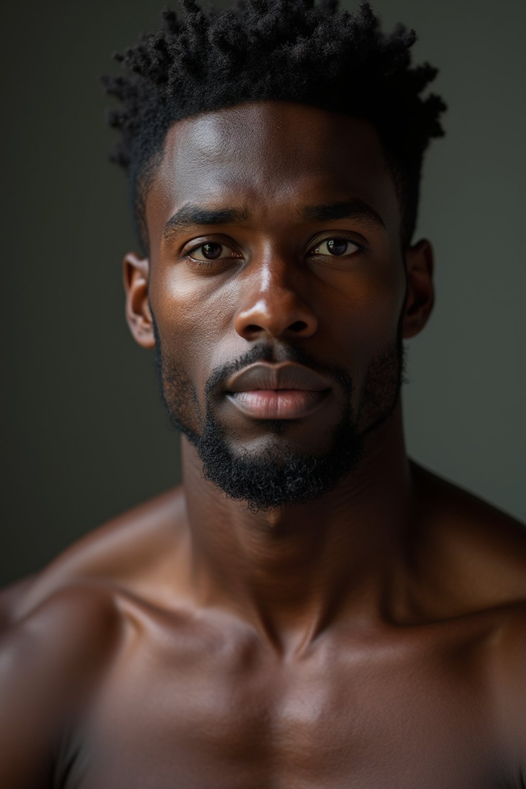 man wearing underwear  in Men's Health  centerfold photoshoot. intact eyes, symmetrical eyes, realistic skin texture. hyper realistic eyes. photorealistic