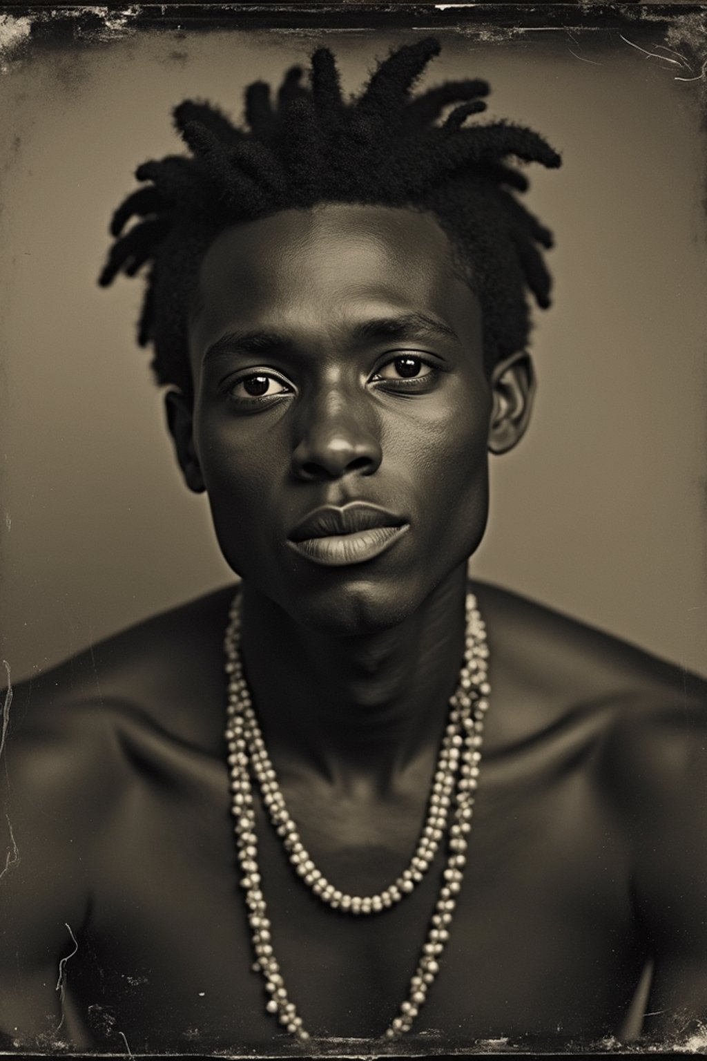 man as a tintype photograph by george hurrell and james van der zee