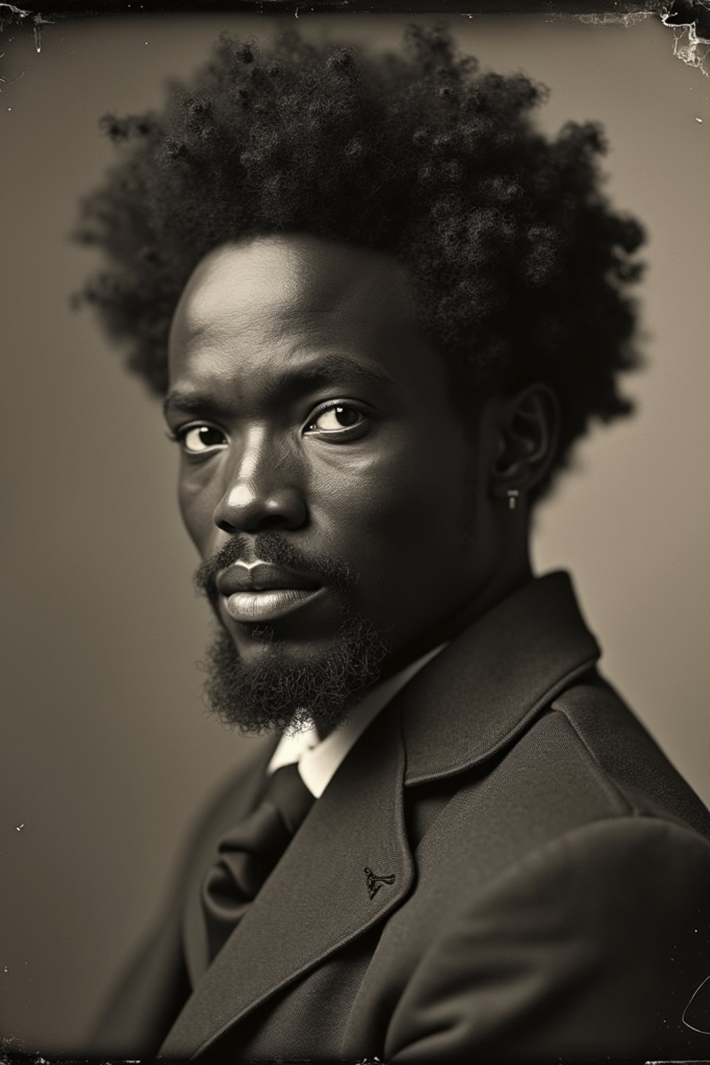 man as a tintype photograph by george hurrell and james van der zee