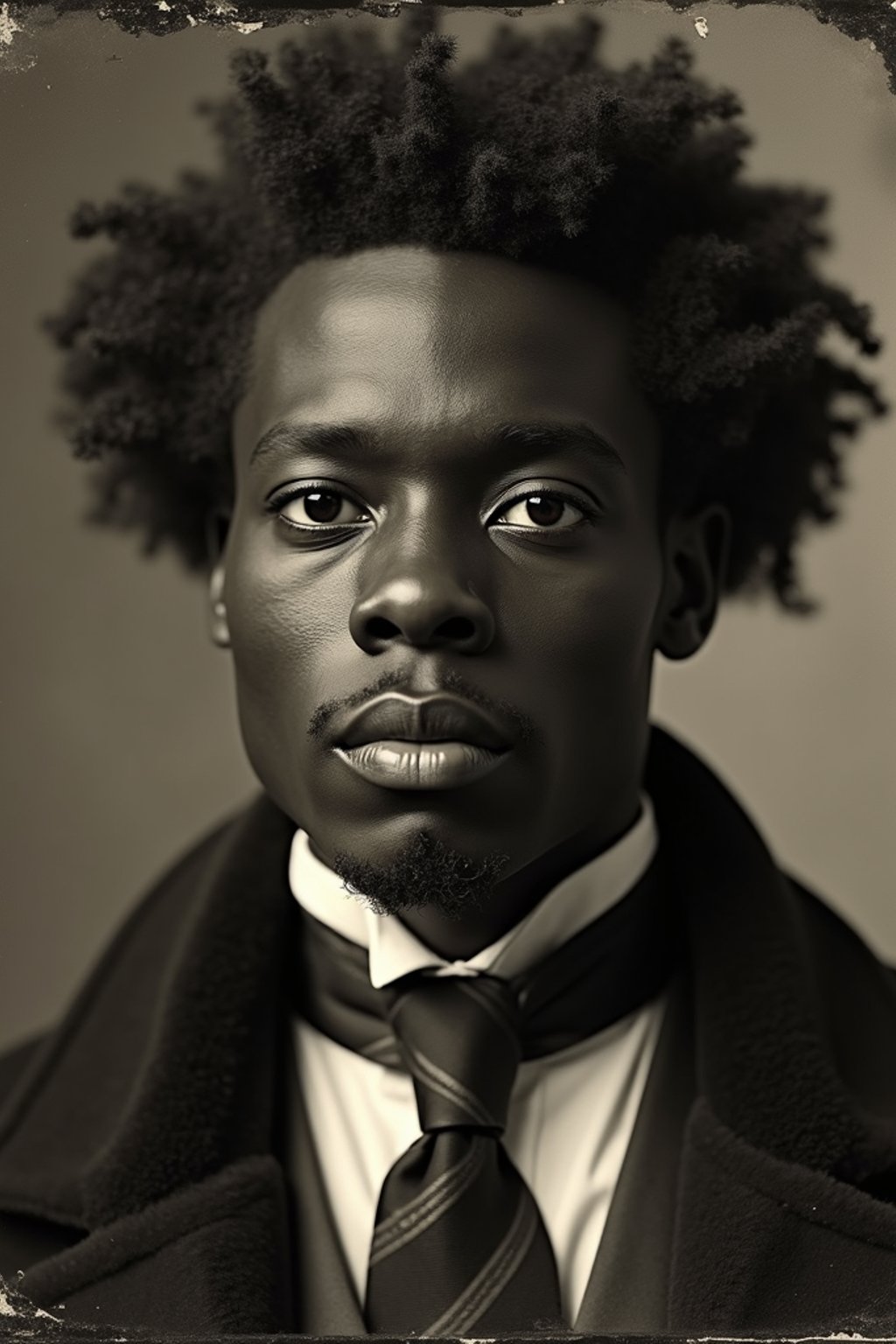 man as a tintype photograph by george hurrell and james van der zee