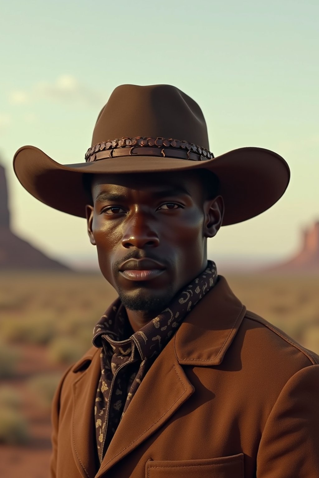 man as Cowboy in the Wild West