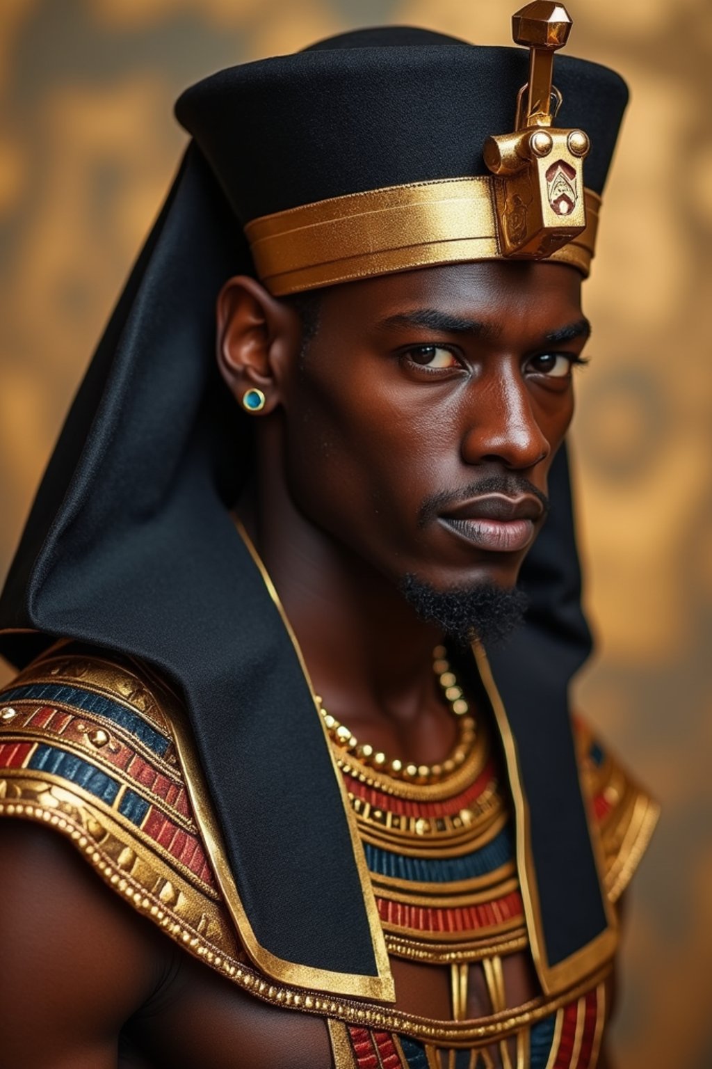 man as Egyptian Pharaoh Emperor