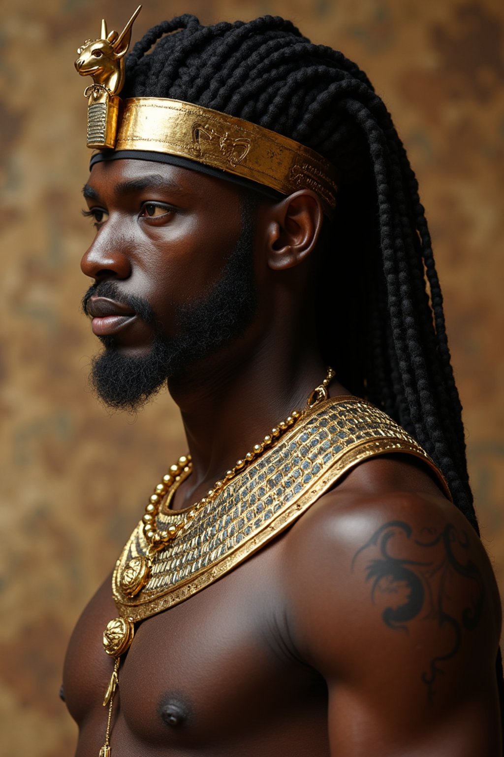 man as Egyptian Pharaoh Emperor