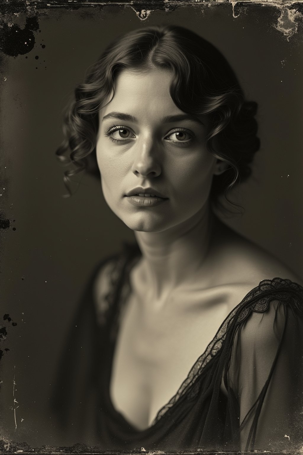 woman as a tintype photograph by george hurrell and james van der zee