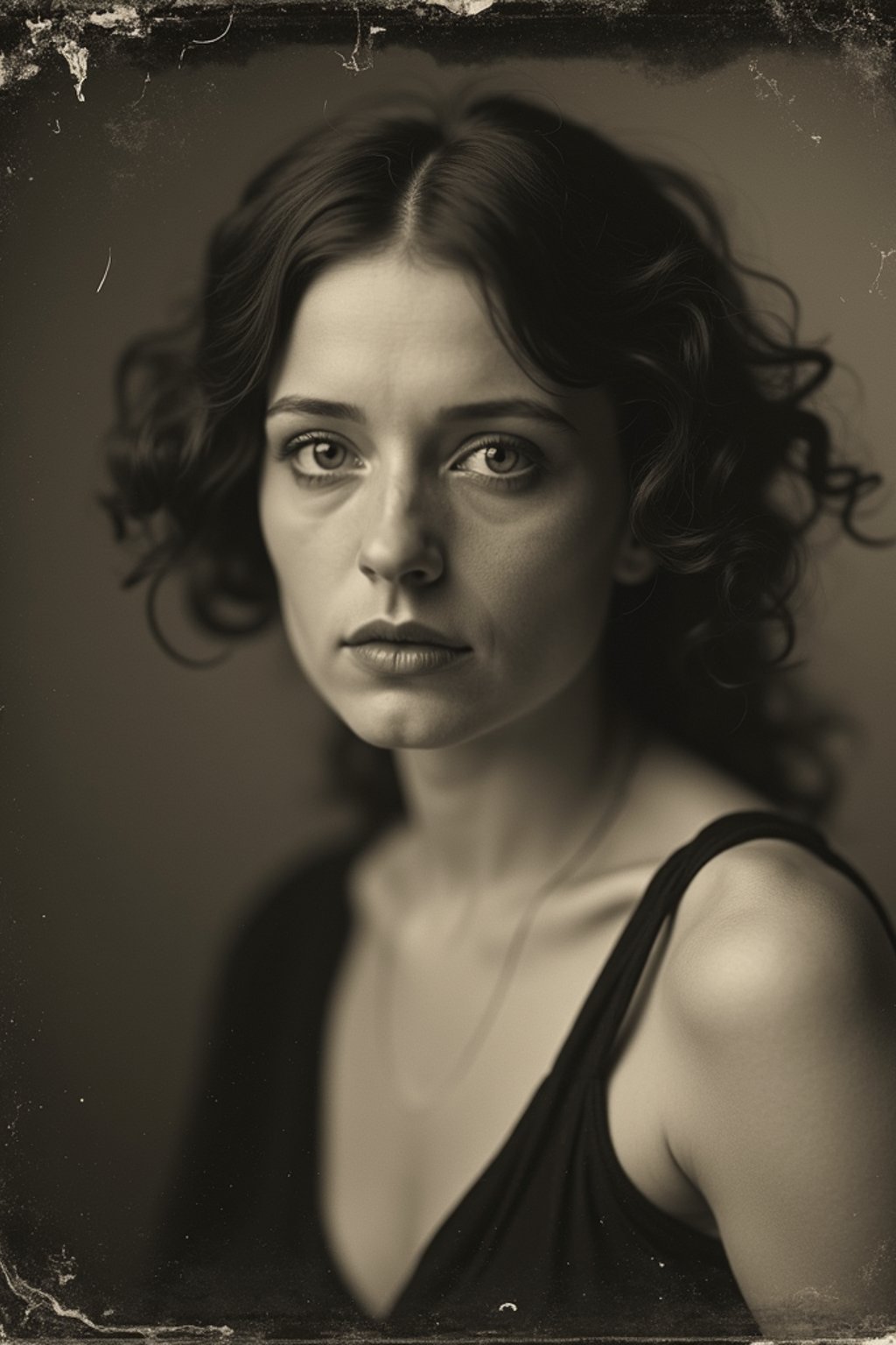 woman as a tintype photograph by george hurrell and james van der zee