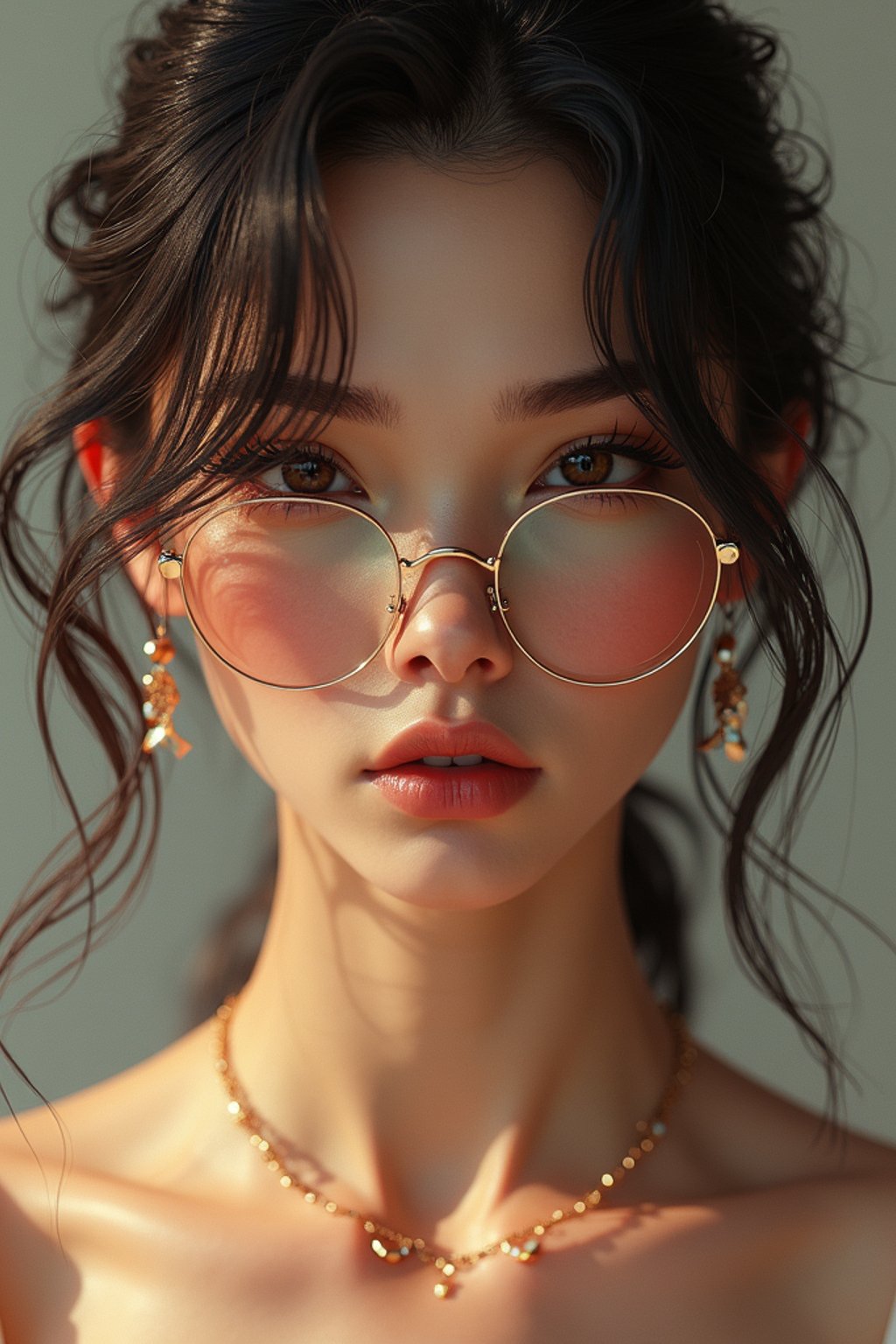 a  pin up as a beautiful fashion charming dreamlike woman with lv jewelry, character art, art by artgerm lau and wlop and and ilya kuvshinov and john singer sargent, hyperdetailed, 8 k realistic, symmetrical, frostbite 3 engine, cryengine, dof, trending on artstation, digital art