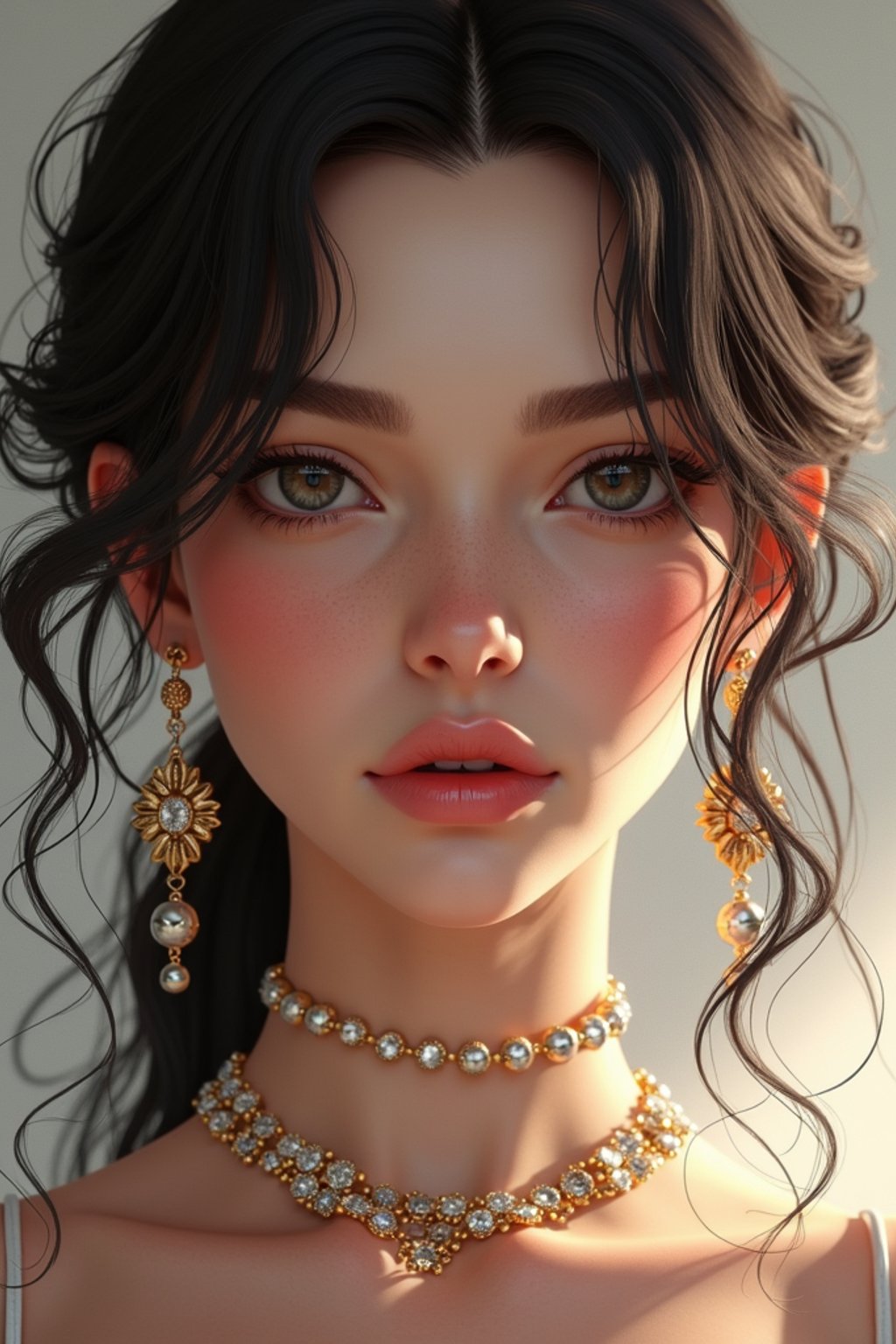 a beautiful fashion charming dreamlike woman with lv jewelry, character art, art by artgerm lau and wlop and and ilya kuvshinov and john singer sargent, hyperdetailed, 8 k realistic, symmetrical, frostbite 3 engine, cryengine, dof, trending on artstation, digital art