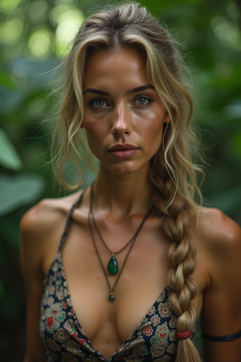 woman in the jungle