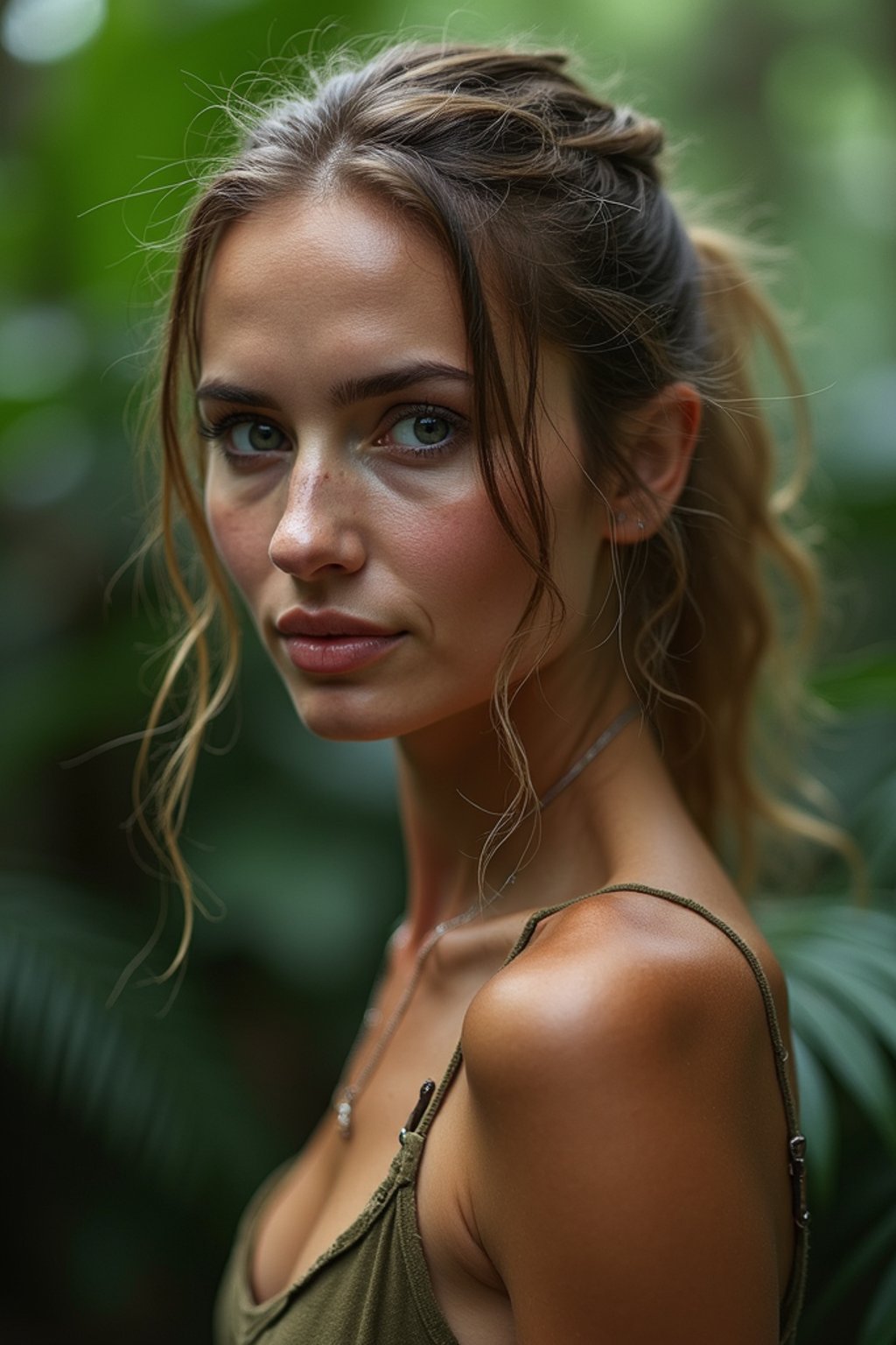 woman in the jungle