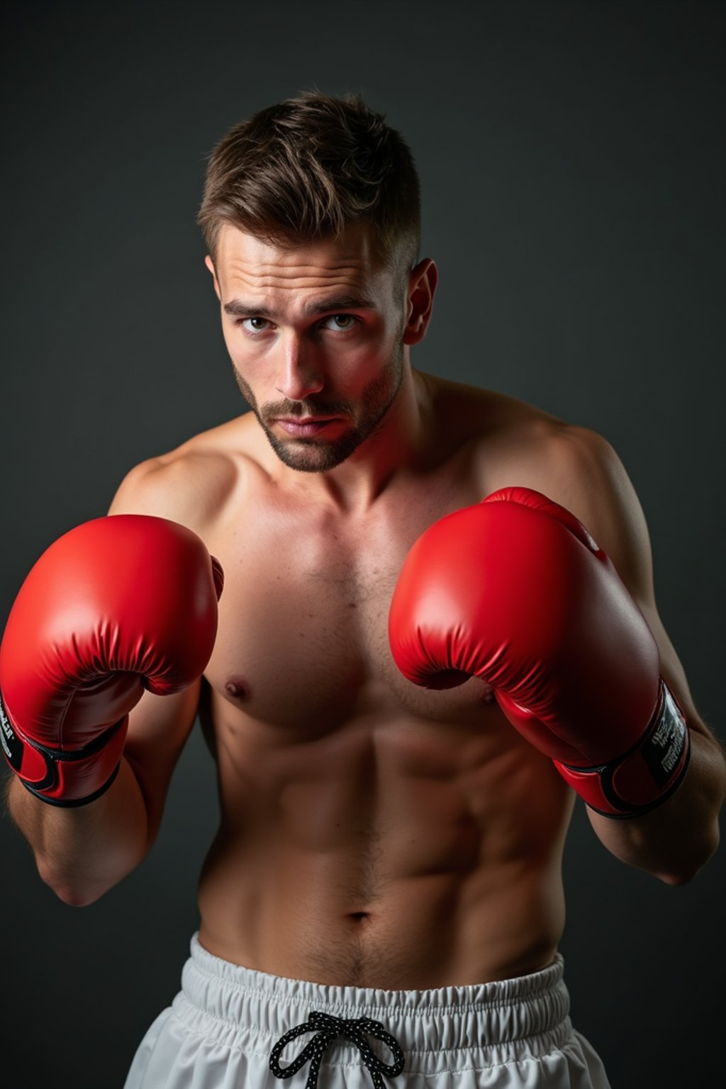 man as a Boxer wearing Boxing Gloves