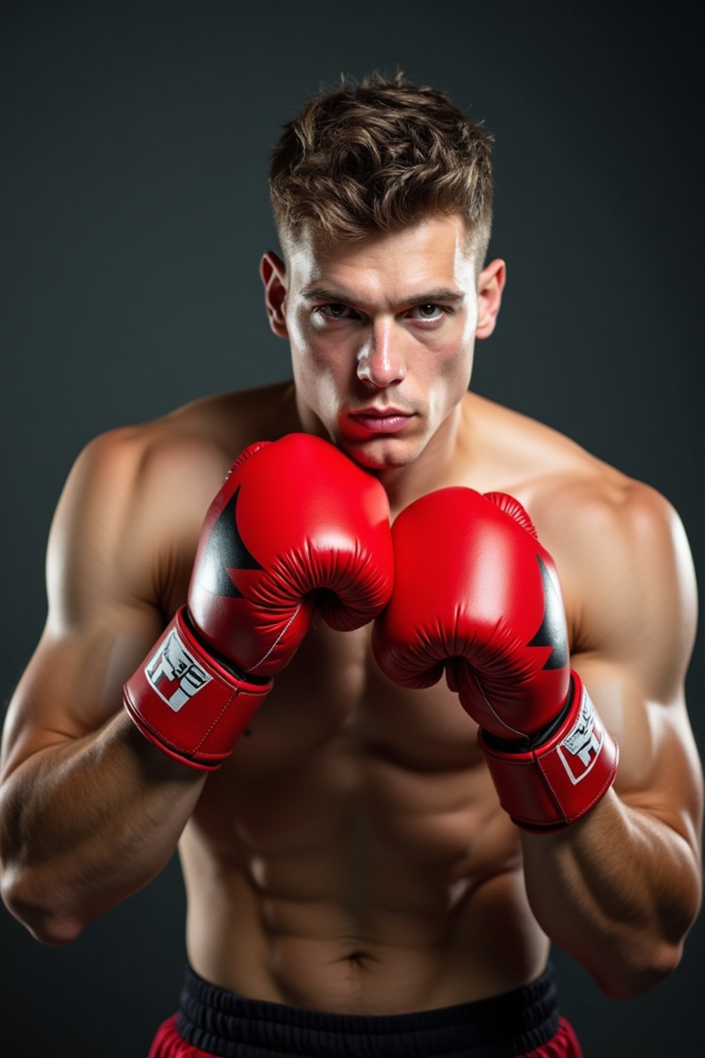 man as a Boxer wearing Boxing Gloves