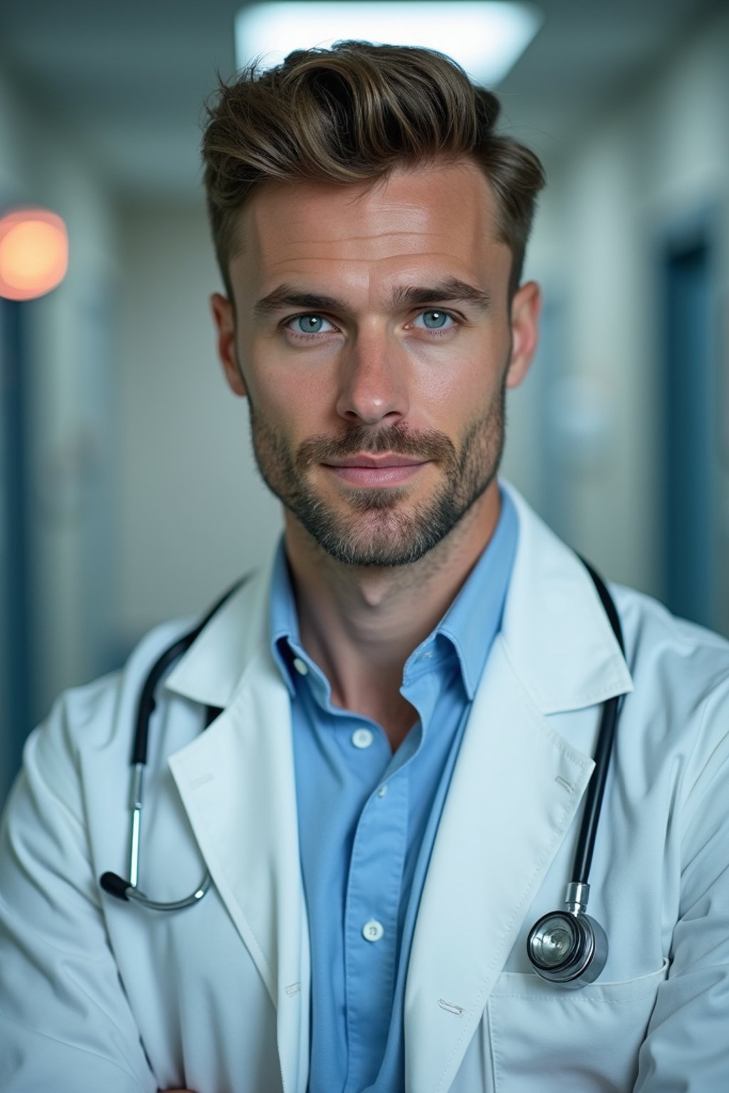 man as a Doctor in Hospital