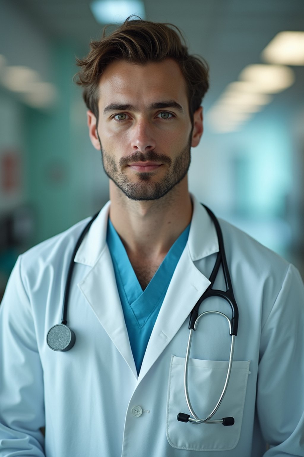 man as a Doctor in Hospital