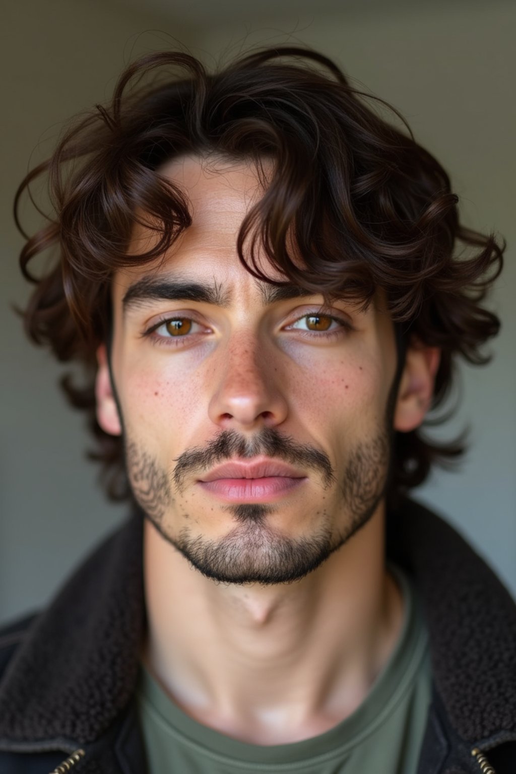 man with brunette hair dyed