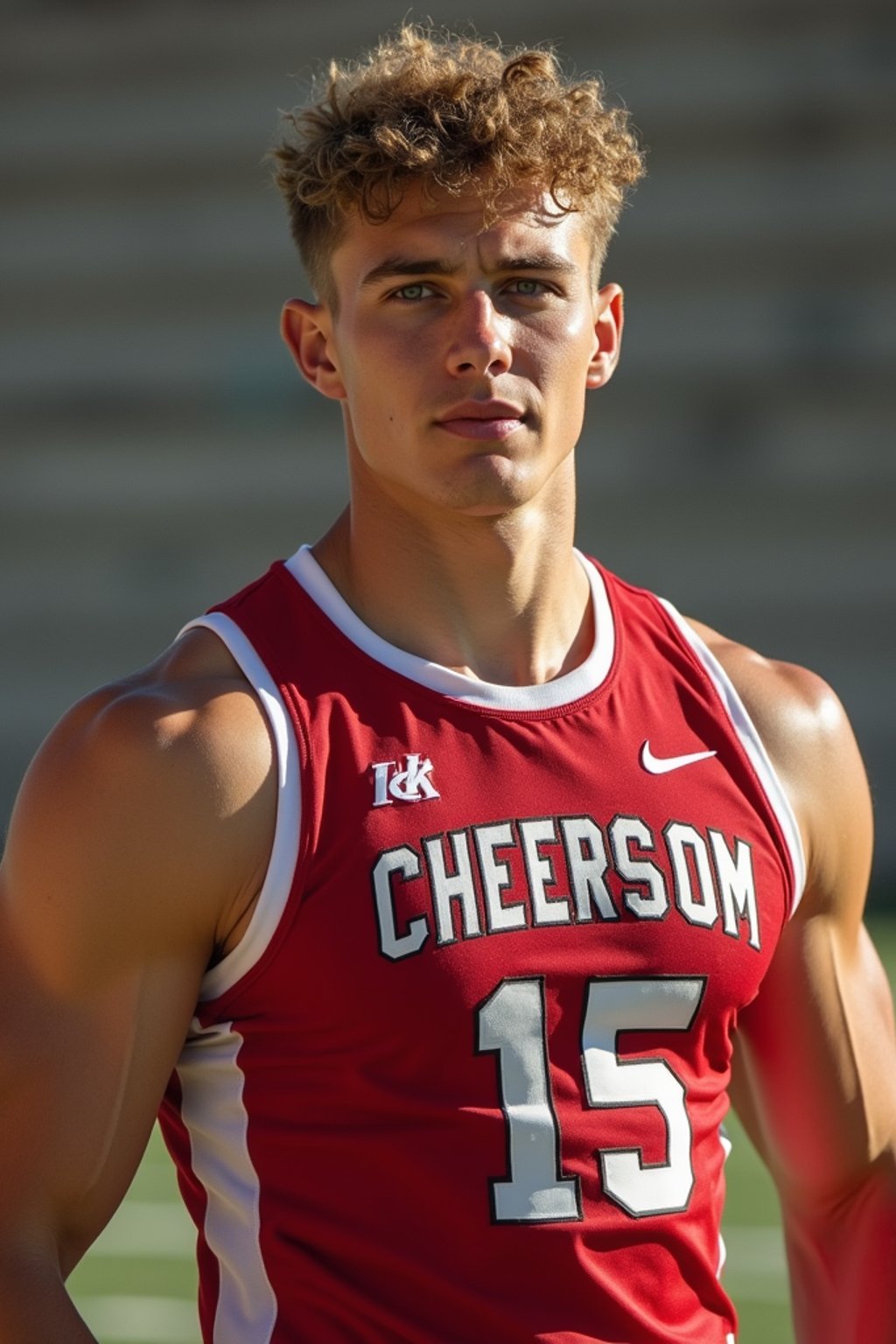 man as Cheerleader at college