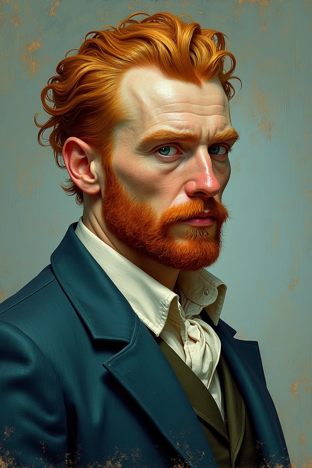 man in style of Van Gogh, elegant, intricate, digital painting, artstation, concept art, smooth, sharp focus, illustration, art by van gogh