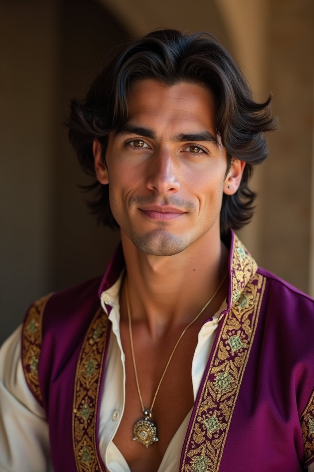 man as Aladdin prince  from Disney