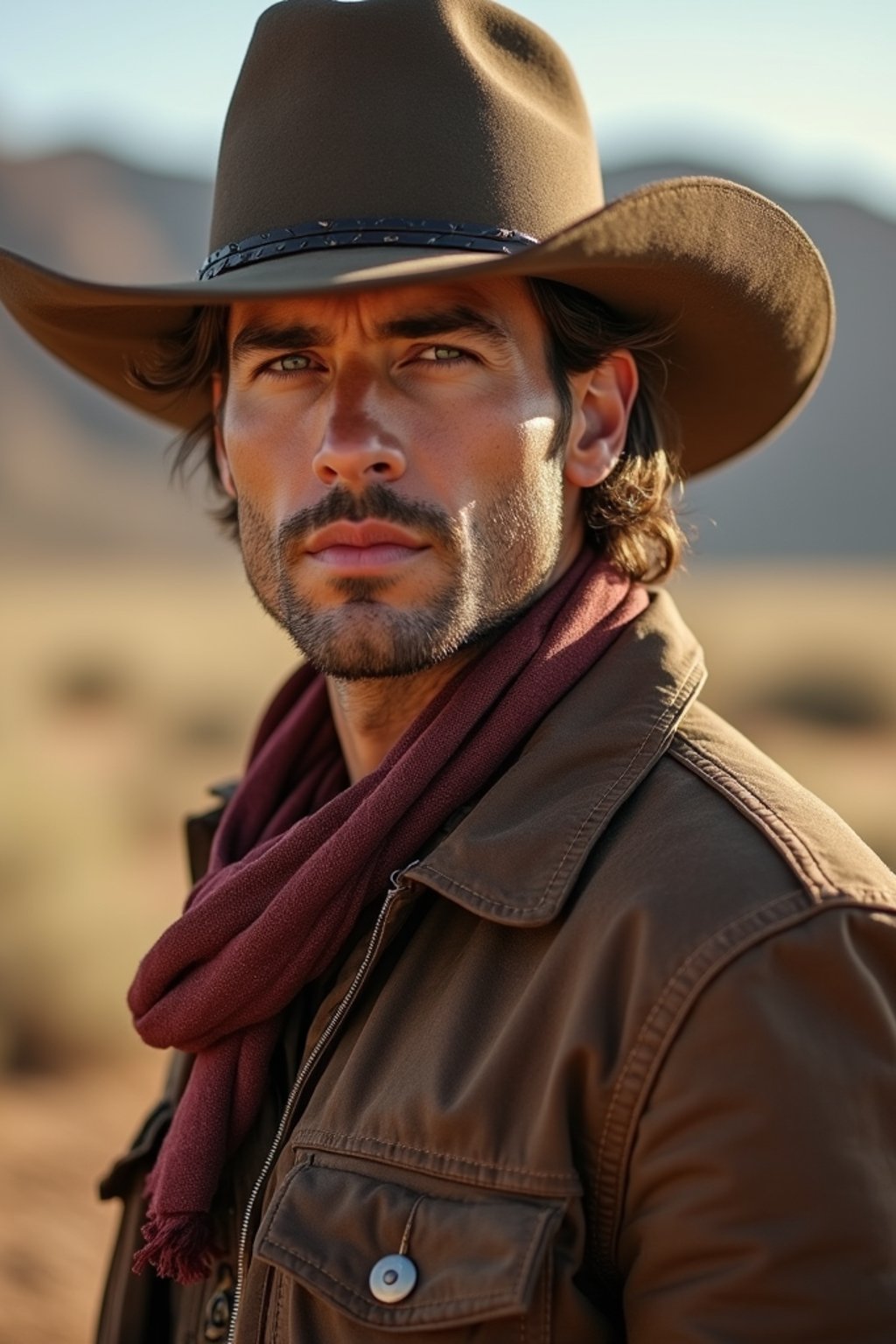 man as Cowboy in the Wild West