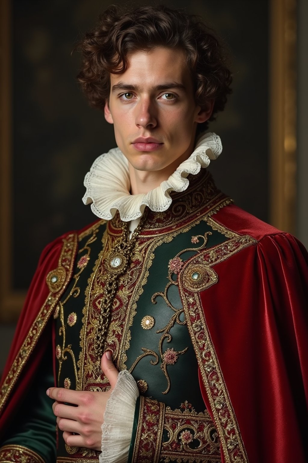 man as 17th Century French King