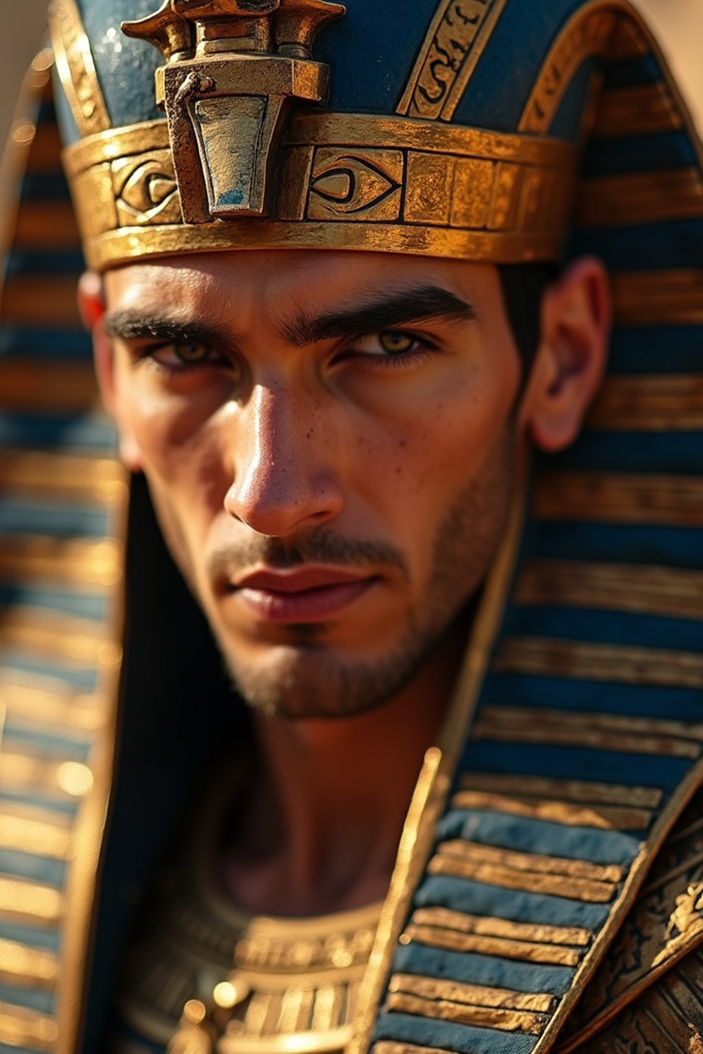 man as Egyptian Pharaoh Emperor