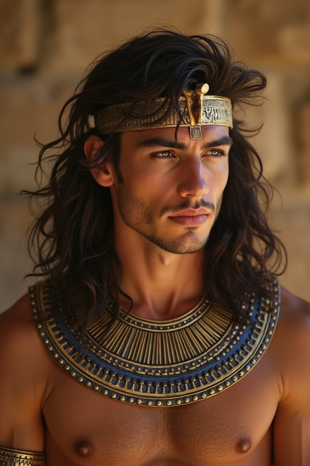 man as Egyptian Pharaoh Emperor