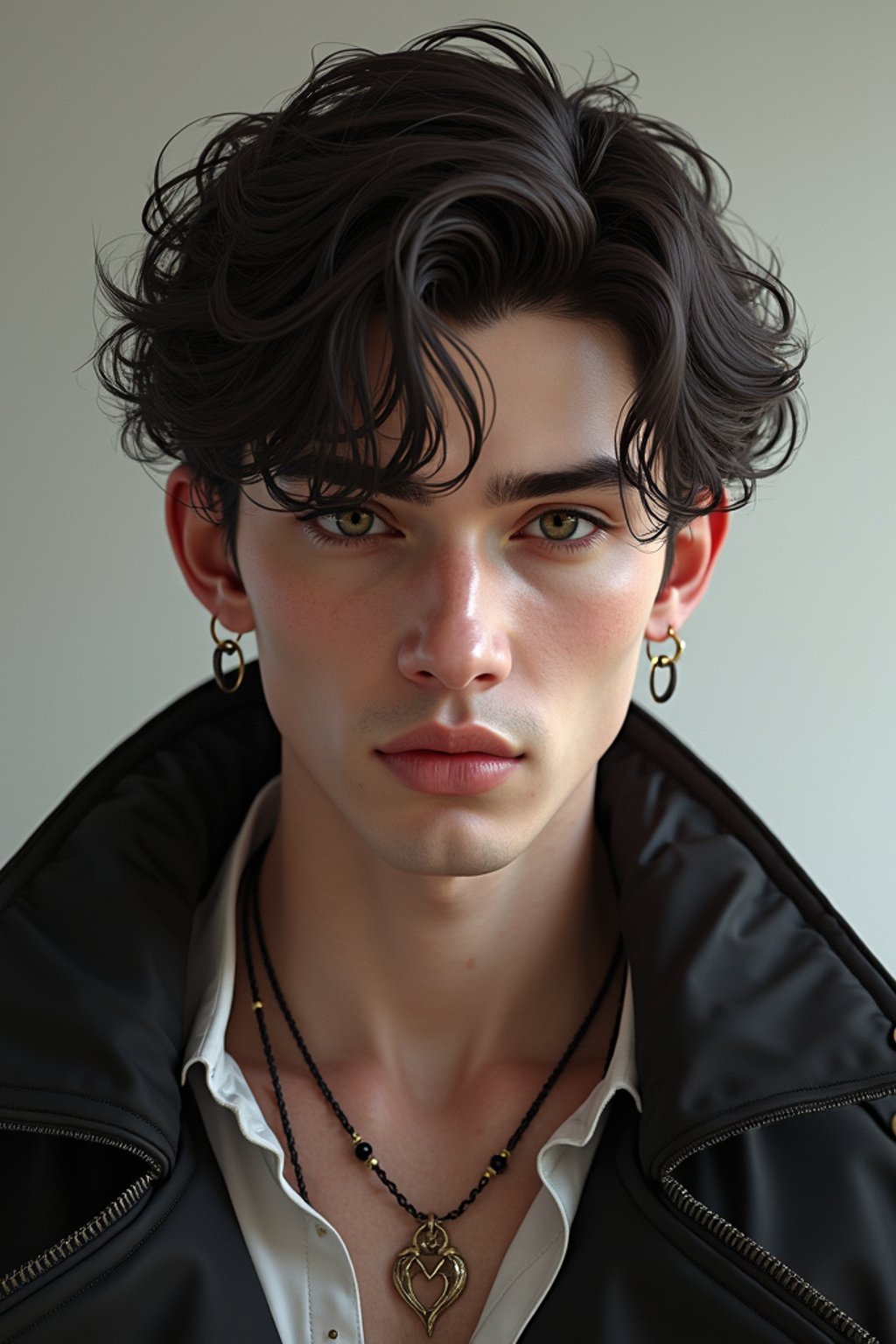 a male man  as a beautiful fashion charming dreamlike man with lv jewelry, character art, art by artgerm lau and wlop and and ilya kuvshinov and john singer sargent, hyperdetailed, 8 k realistic, symmetrical, frostbite 3 engine, cryengine, dof, trending on artstation, digital art