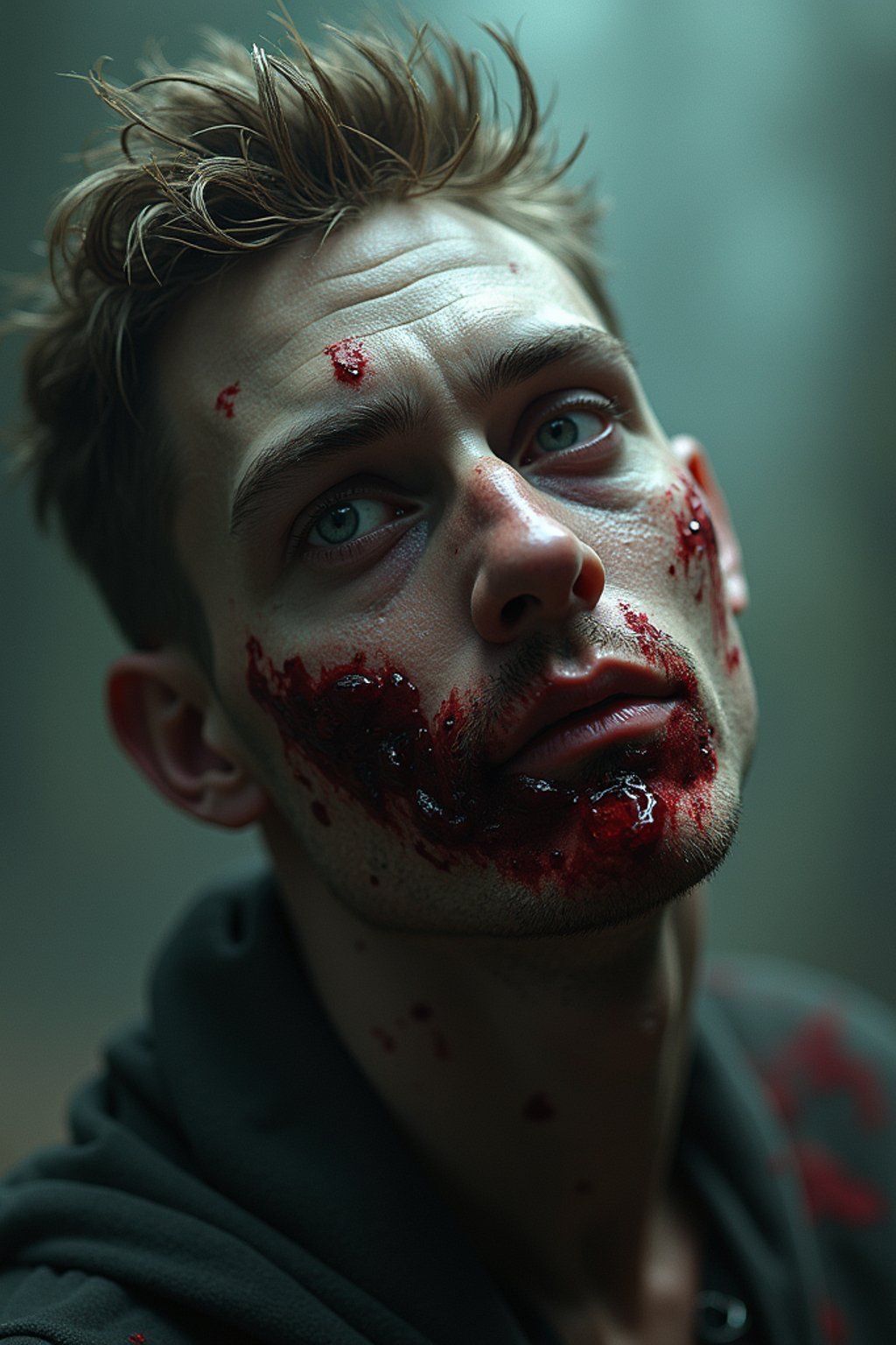 man as a zombie, 7 days to die zombie, fine art, award winning, intricate, elegant, sharp focus, cinematic lighting, digital painting, 8 k concept art, art by guweiz and z. w. gu, masterpiece, trending on artstation, 8 k