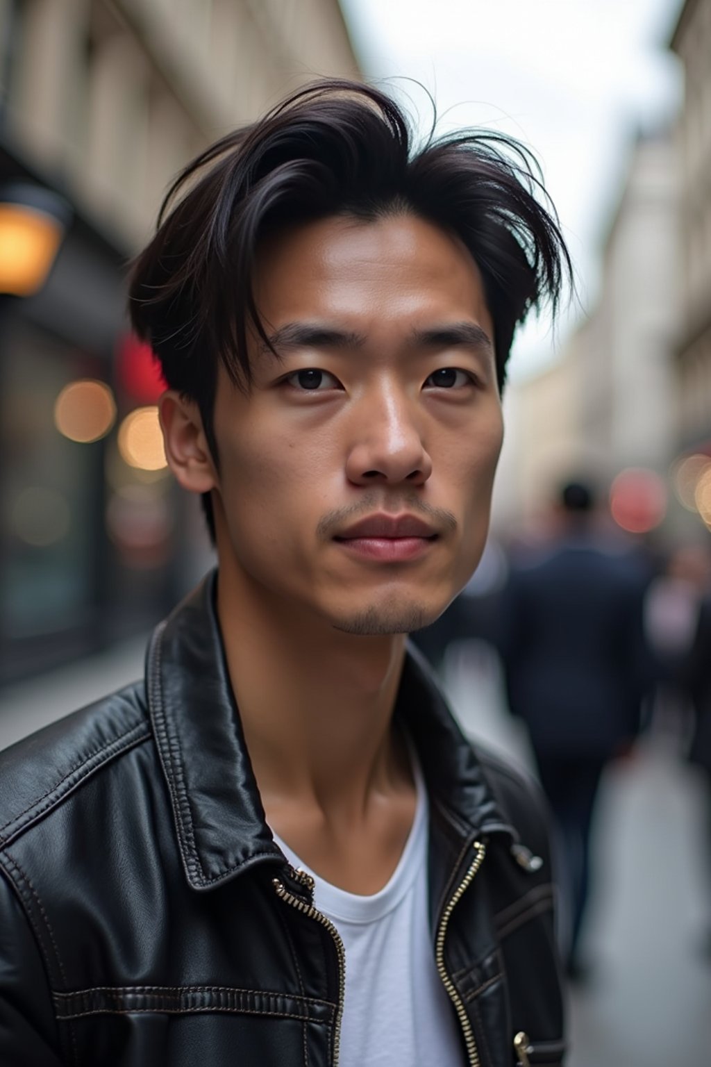 man as digital nomad in London in Soho background