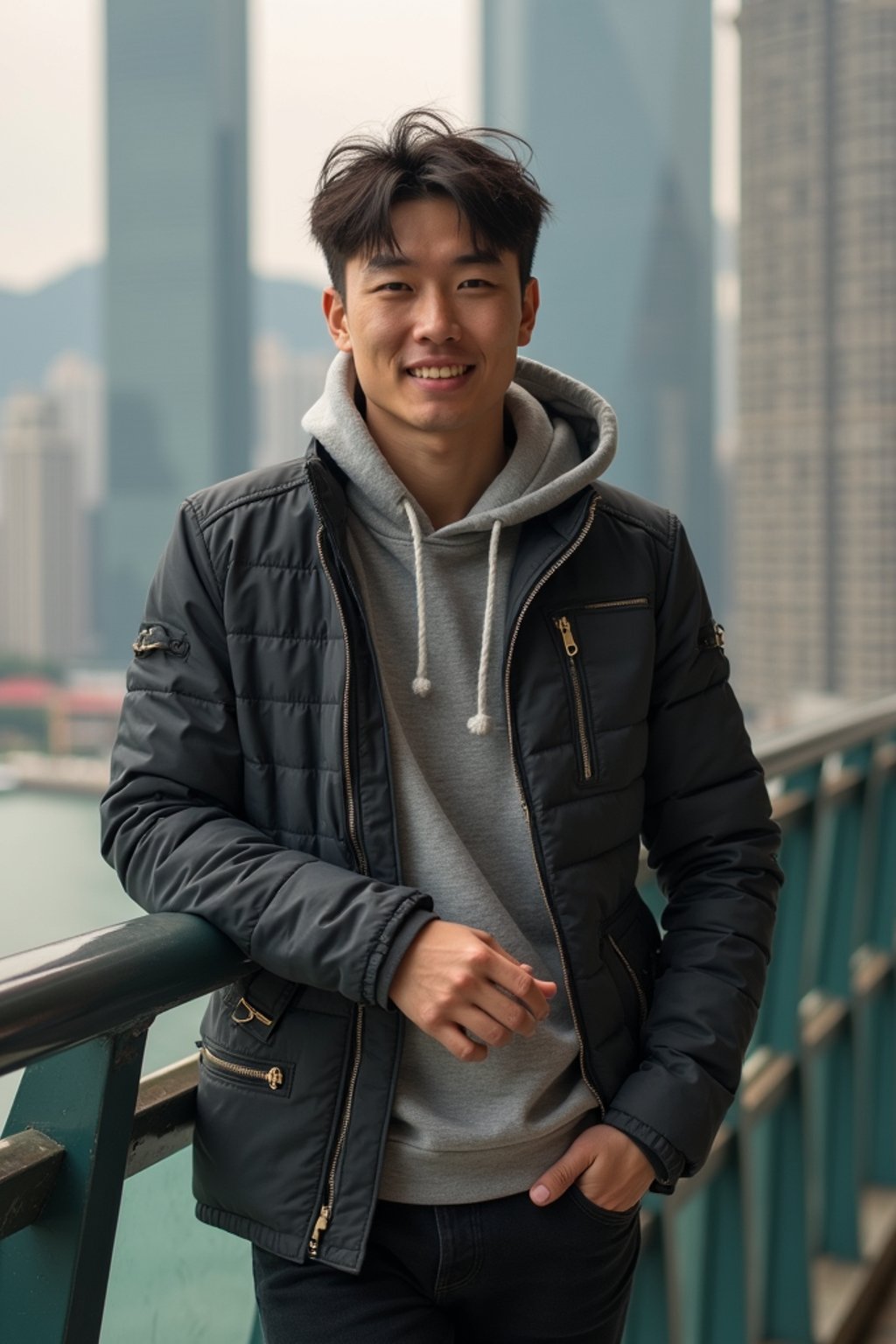 man as digital nomad in Hong Kong