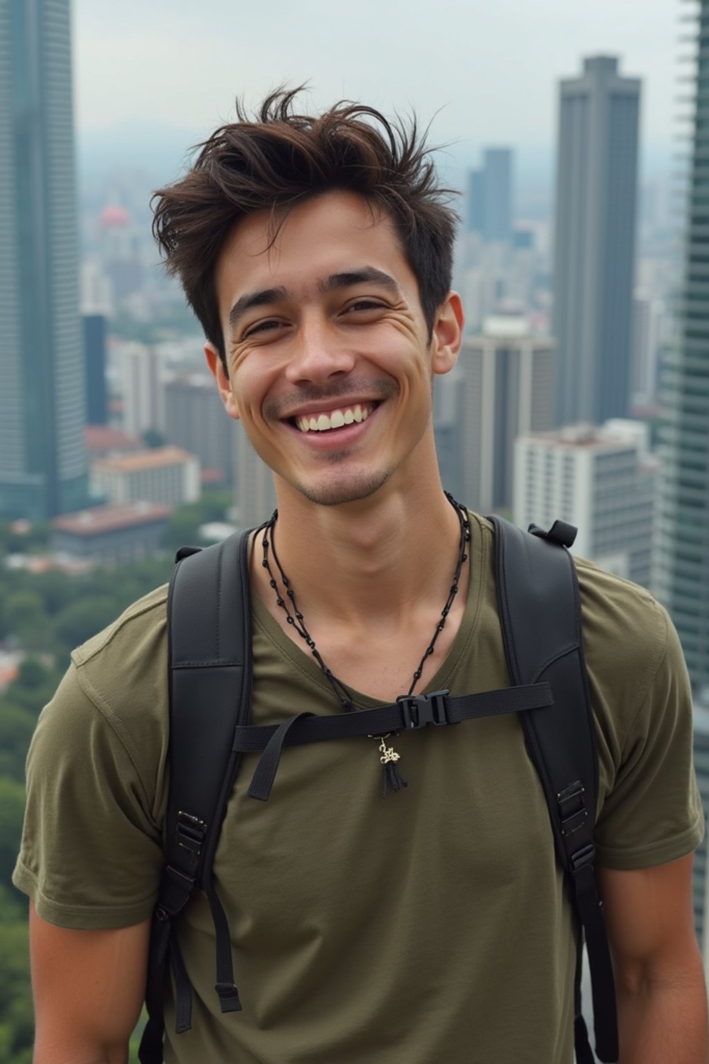 man as digital nomad in Kuala Lumpur