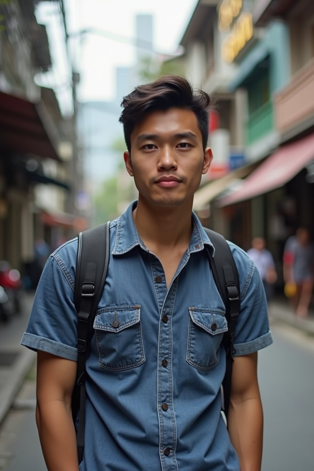 man as digital nomad in Bangkok in Ekkamai district