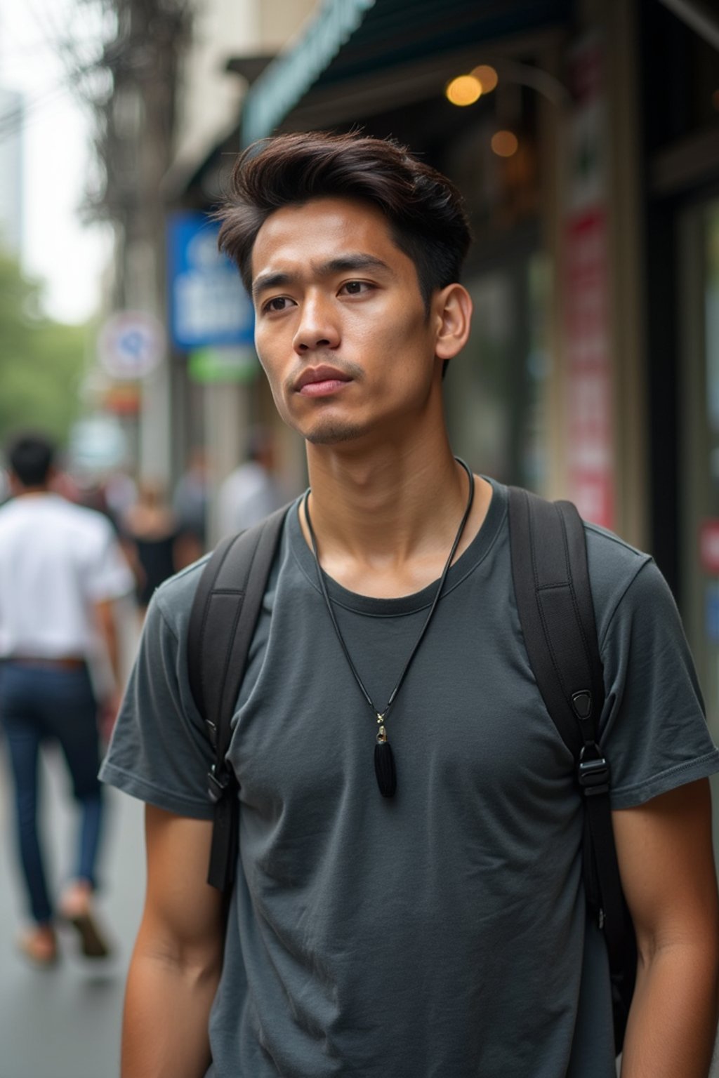 man as digital nomad in Bangkok in Ekkamai district