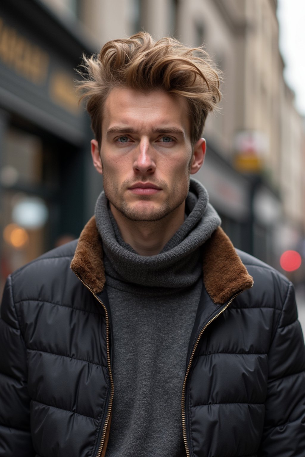 man as digital nomad in London in Soho background