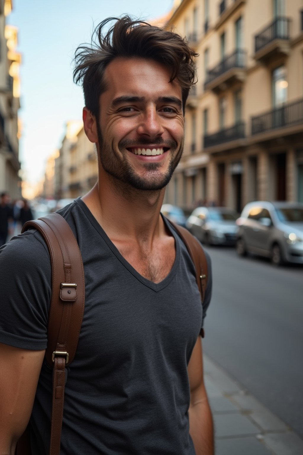 man as digital nomad in Buenos Aires in Argentina