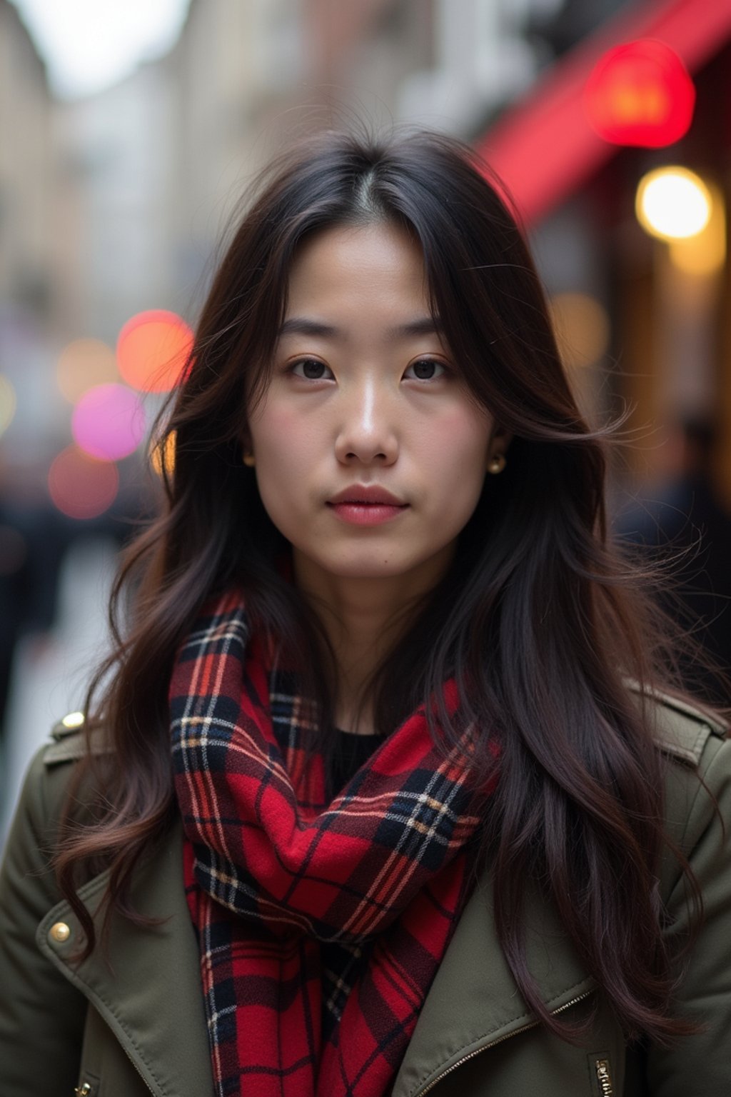 woman as digital nomad in London in Soho background