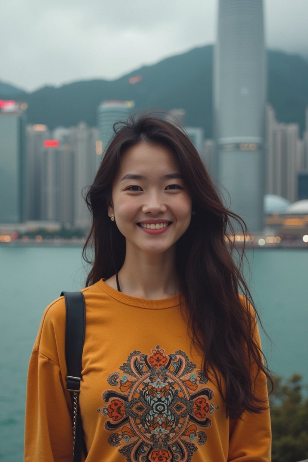 woman as digital nomad in Hong Kong