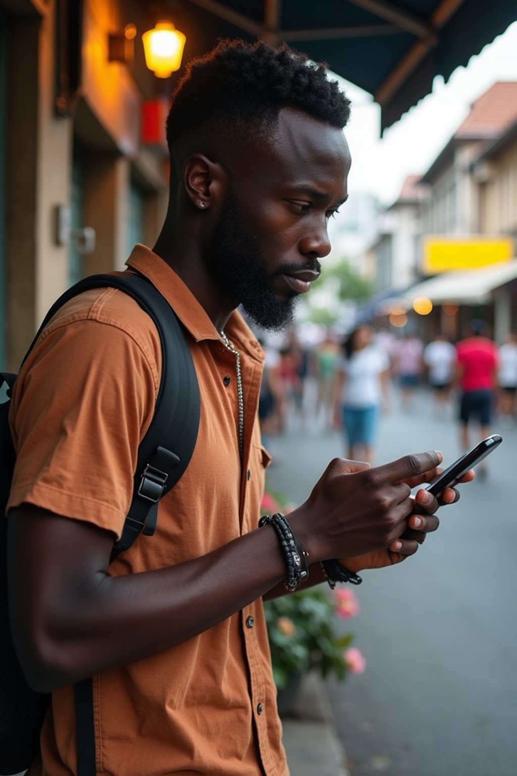 man as digital nomad in Bangkok in Ekkamai district