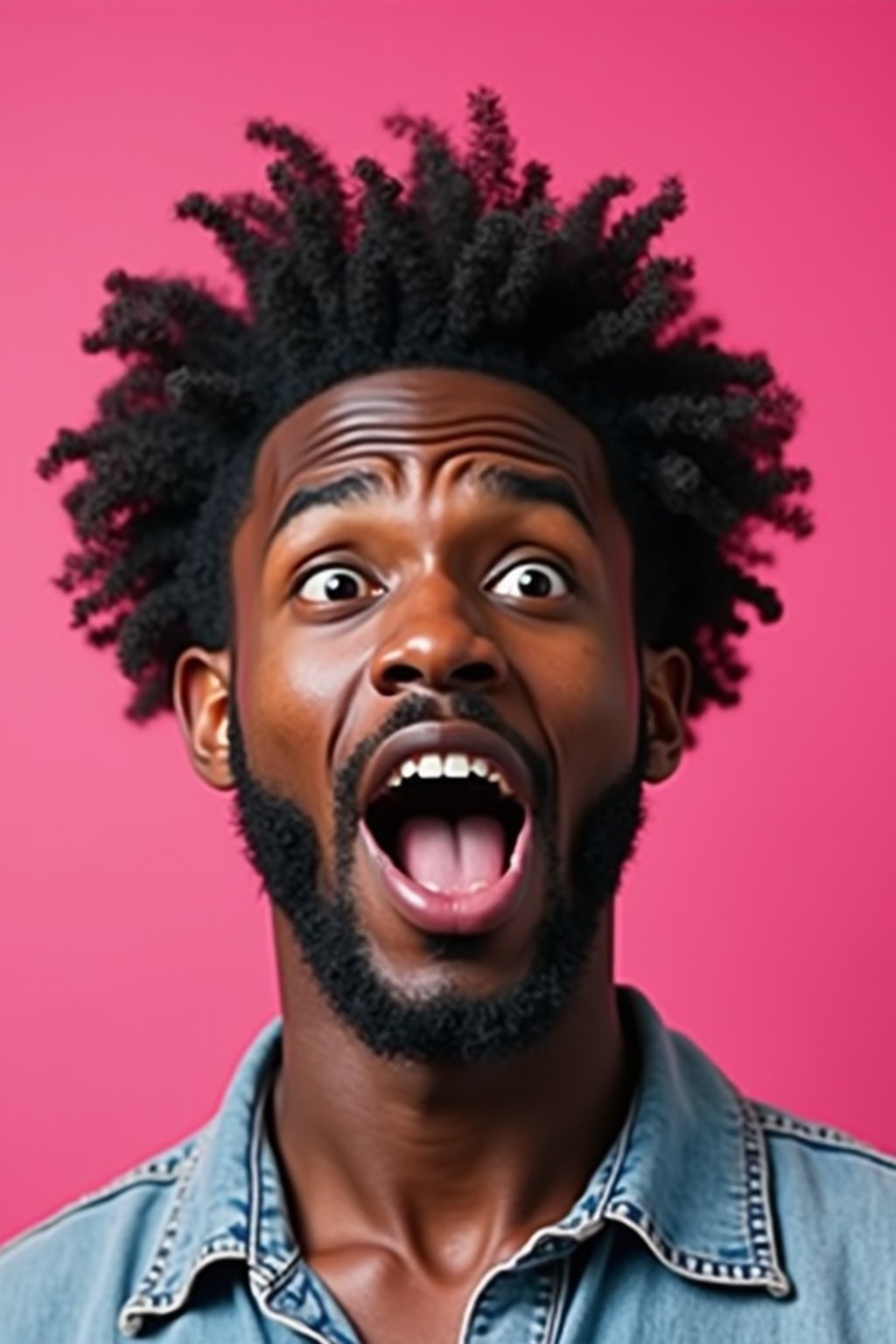 the image is a vibrant and colorful thumbnail, typically used for a youtube video. it features the exaggerated face of one man expressing shock and humor, emphasizing the crazy theme of the video. their face is outlined with a white stroke to make it stand out against the pink background. this type of design is commonly used to attract viewers on social media platforms by promising entertaining and possibly awkward content.