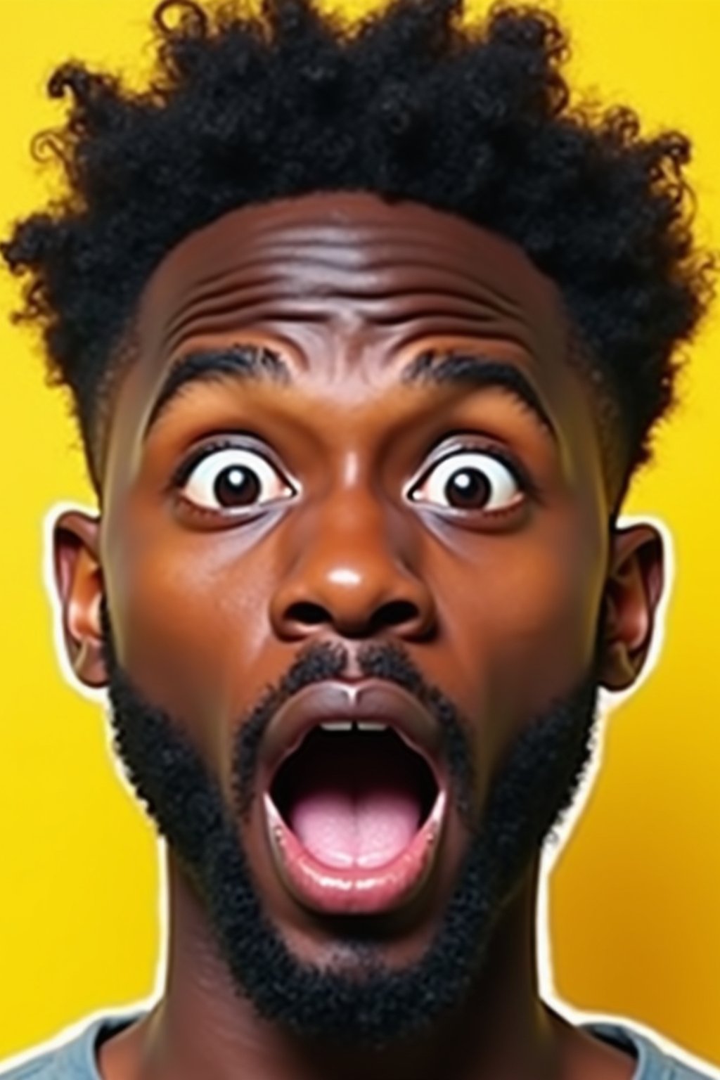 the image is a vibrant and colorful thumbnail, typically used for a youtube video. it features the exaggerated face of one man expressing shock and humor, emphasizing the crazy theme of the video. their face is outlined with a white stroke to make it stand out against the yellow background. this type of design is commonly used to attract viewers on social media platforms by promising entertaining and possibly awkward content.