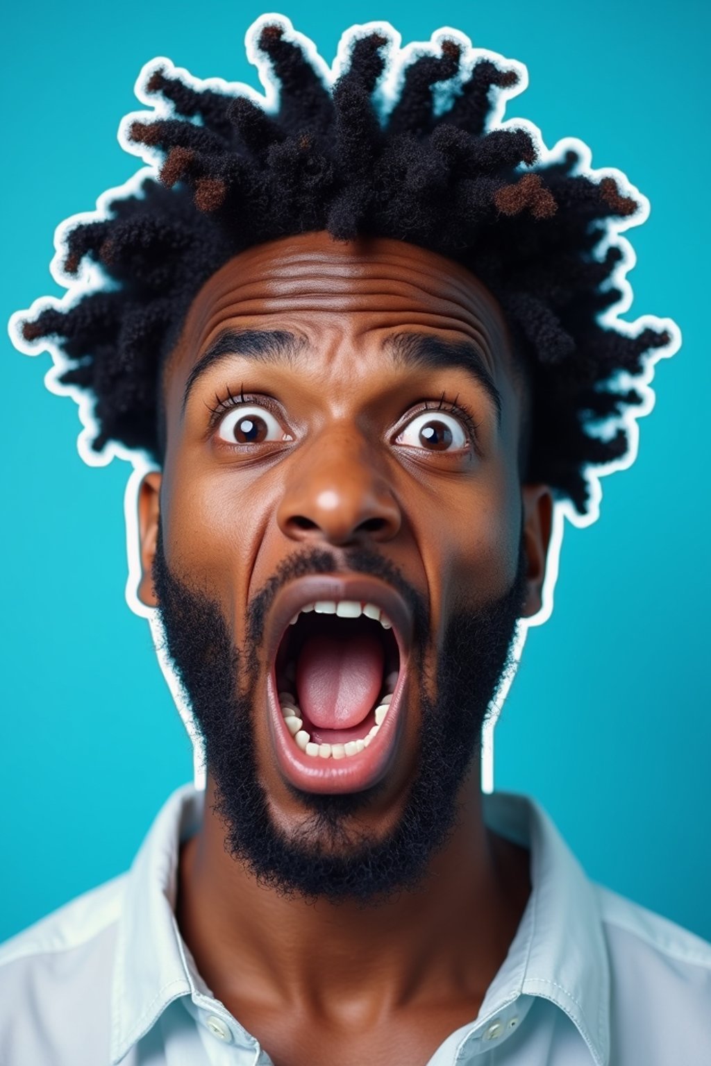 the image is a vibrant and colorful thumbnail, typically used for a youtube video. it features the exaggerated face of one man expressing shock and humor, emphasizing the crazy theme of the video. their face is outlined with a white stroke to make it stand out against the blue background. this type of design is commonly used to attract viewers on social media platforms by promising entertaining and possibly awkward content.