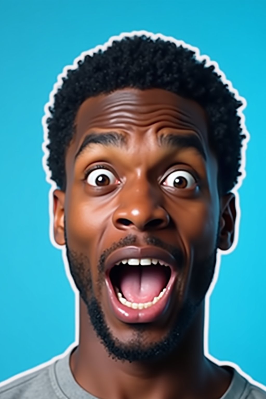 the image is a vibrant and colorful thumbnail, typically used for a youtube video. it features the exaggerated face of one man expressing shock and humor, emphasizing the crazy theme of the video. their face is outlined with a white stroke to make it stand out against the blue background. this type of design is commonly used to attract viewers on social media platforms by promising entertaining and possibly awkward content.