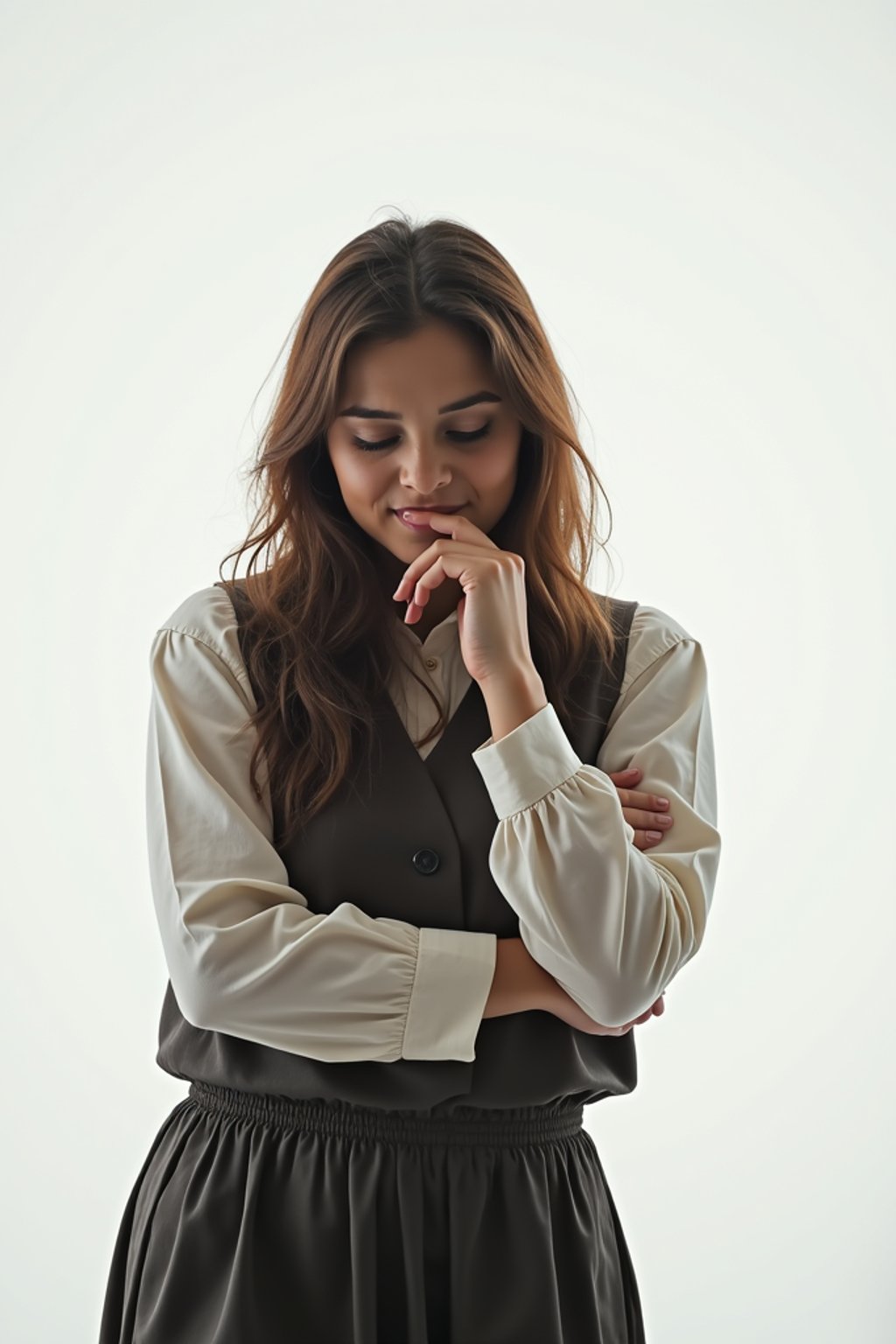 thinking ruminating contemplating contemplation pondering, blank background