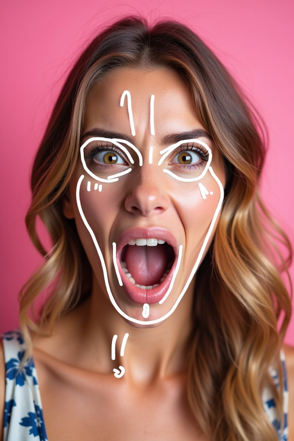 the image is a vibrant and colorful thumbnail, typically used for a youtube video. it features the exaggerated face of one woman expressing shock and humor, emphasizing the crazy theme of the video. their face is outlined with a white stroke to make it stand out against the pink background. this type of design is commonly used to attract viewers on social media platforms by promising entertaining and possibly awkward content.