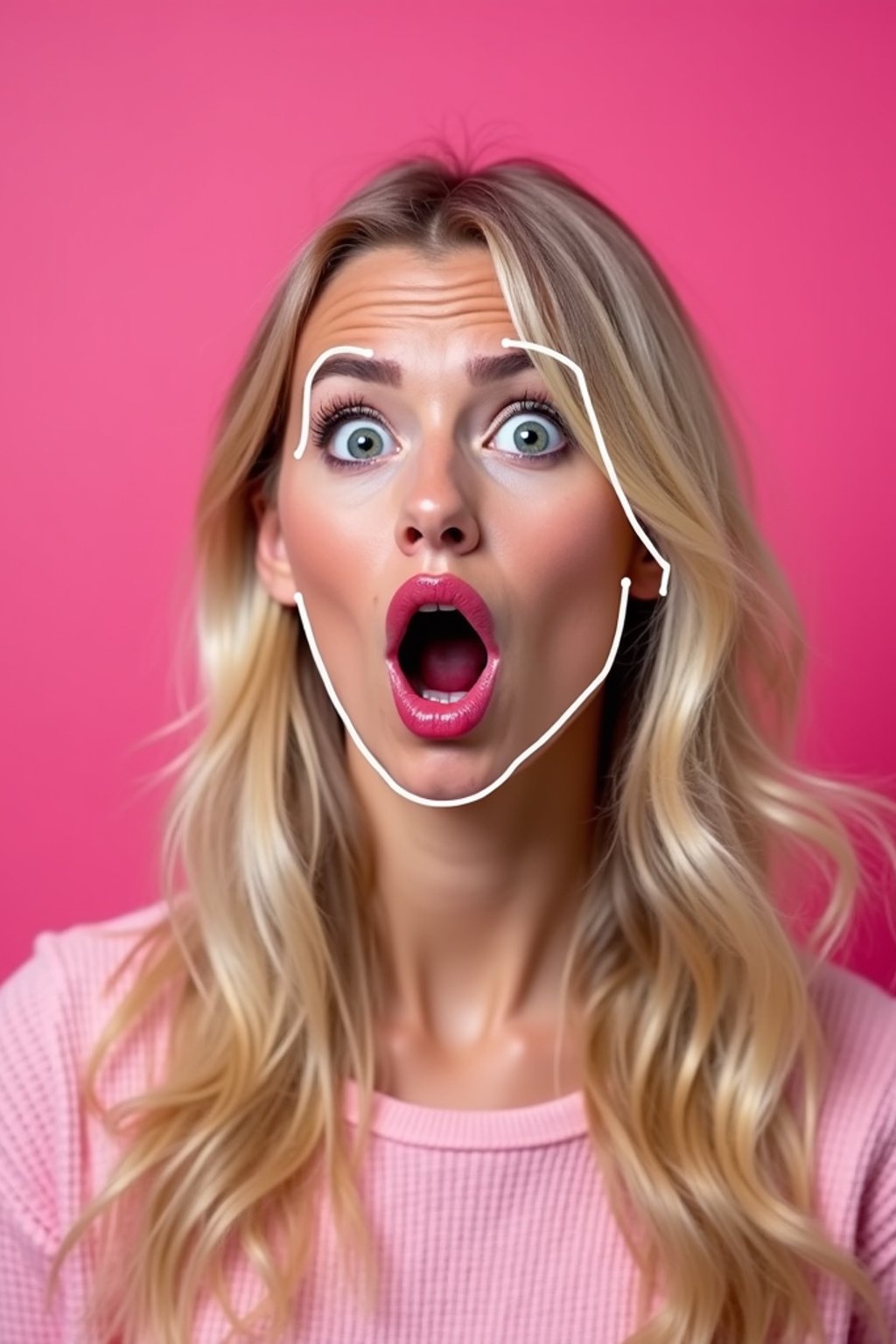 the image is a vibrant and colorful thumbnail, typically used for a youtube video. it features the exaggerated face of one woman expressing shock and humor, emphasizing the crazy theme of the video. their face is outlined with a white stroke to make it stand out against the pink background. this type of design is commonly used to attract viewers on social media platforms by promising entertaining and possibly awkward content.