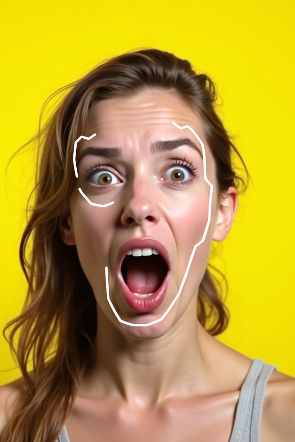 the image is a vibrant and colorful thumbnail, typically used for a youtube video. it features the exaggerated face of one woman expressing shock and humor, emphasizing the crazy theme of the video. their face is outlined with a white stroke to make it stand out against the yellow background. this type of design is commonly used to attract viewers on social media platforms by promising entertaining and possibly awkward content.