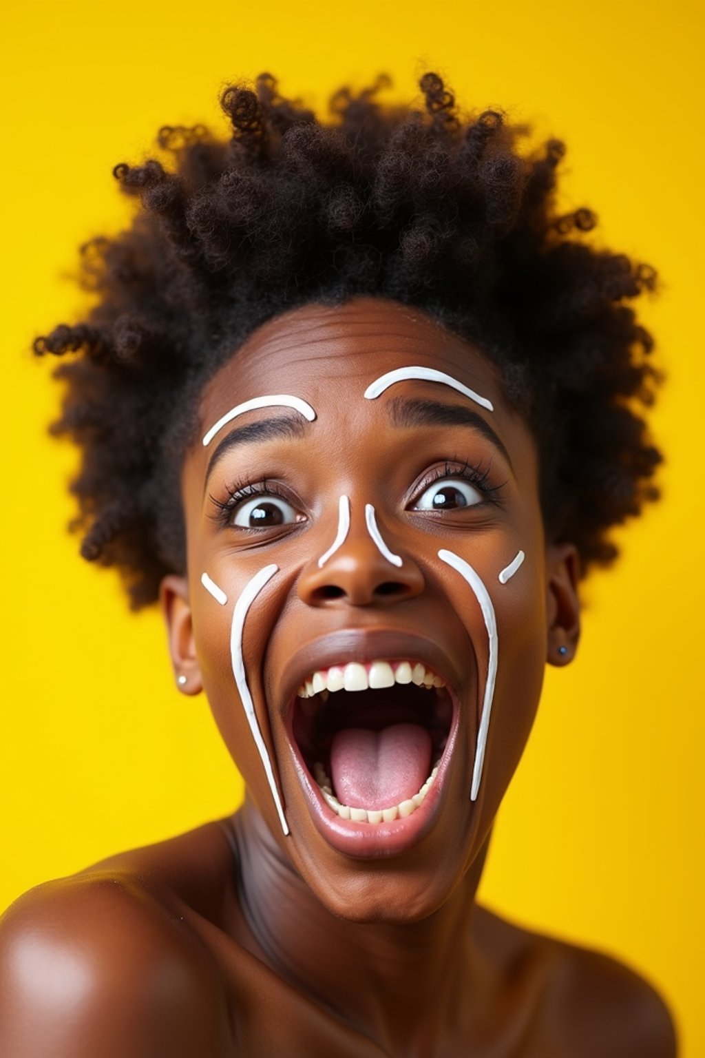 the image is a vibrant and colorful thumbnail, typically used for a youtube video. it features the exaggerated face of one woman expressing shock and humor, emphasizing the crazy theme of the video. their face is outlined with a white stroke to make it stand out against the yellow background. this type of design is commonly used to attract viewers on social media platforms by promising entertaining and possibly awkward content.