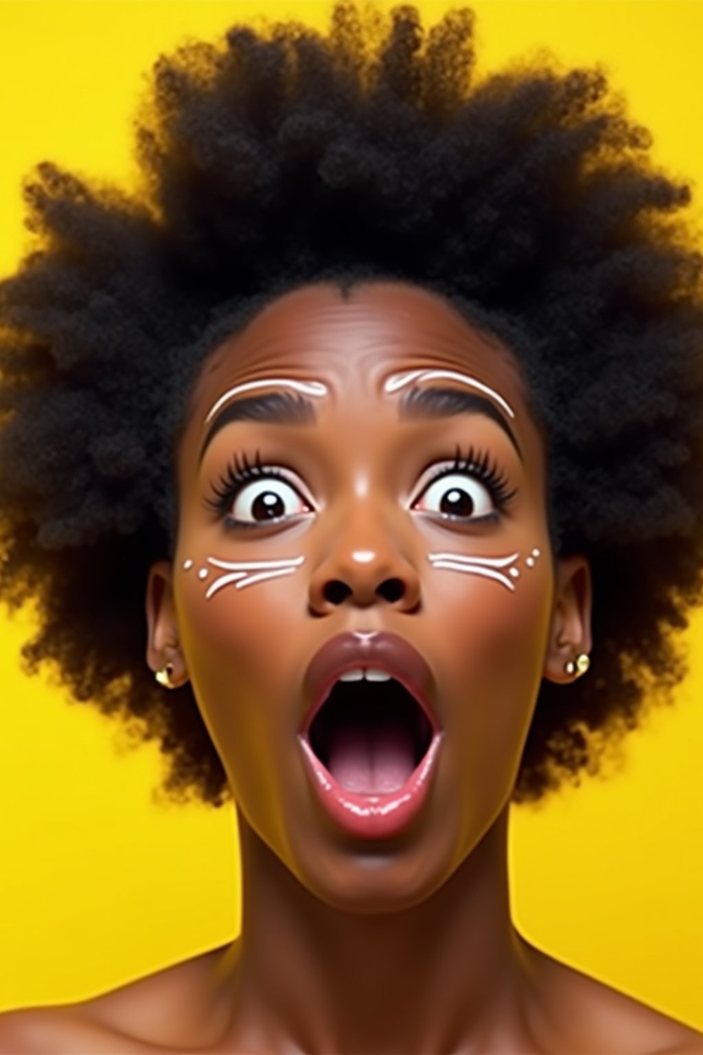 the image is a vibrant and colorful thumbnail, typically used for a youtube video. it features the exaggerated face of one woman expressing shock and humor, emphasizing the crazy theme of the video. their face is outlined with a white stroke to make it stand out against the yellow background. this type of design is commonly used to attract viewers on social media platforms by promising entertaining and possibly awkward content.