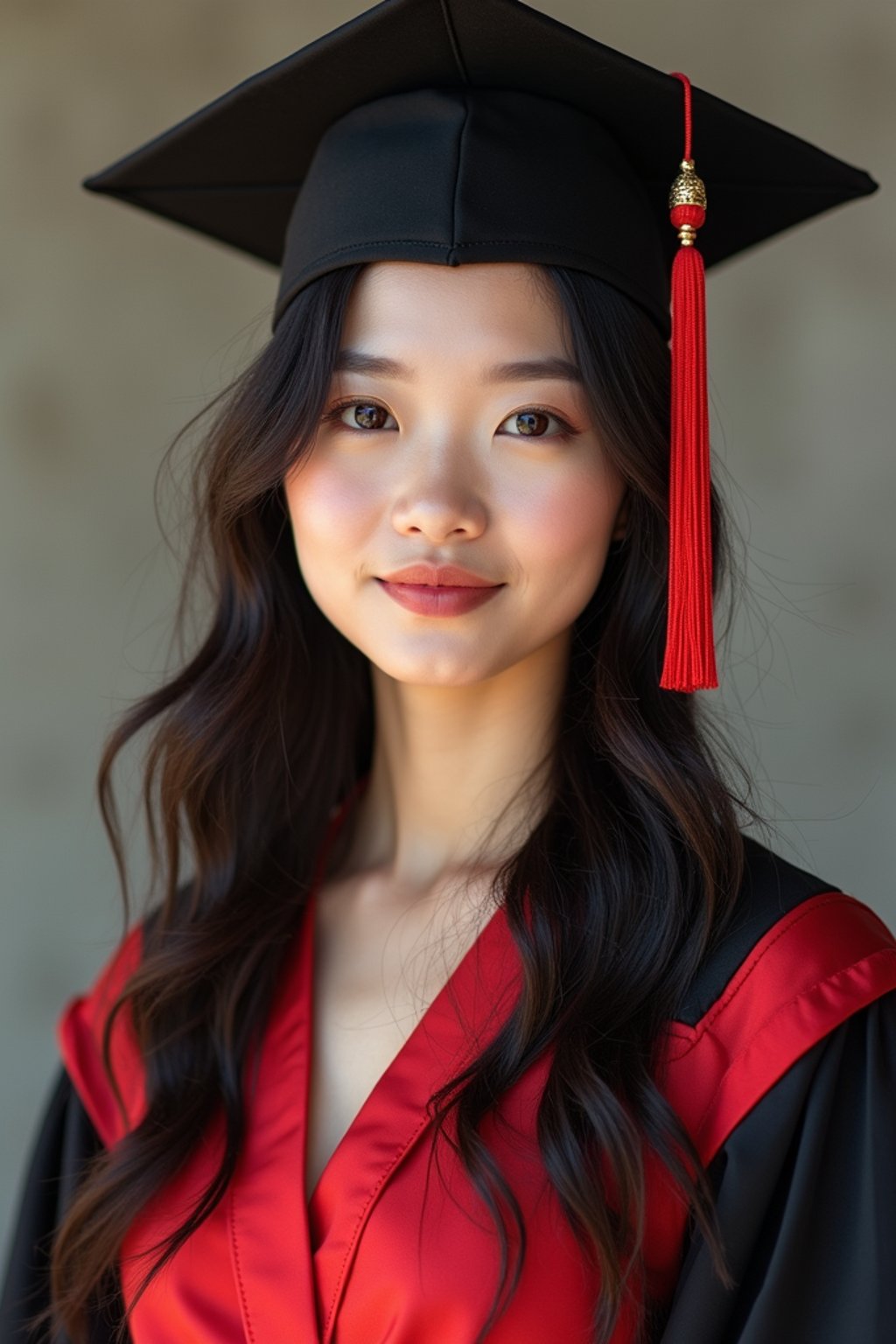 a graduate woman in their academic gown