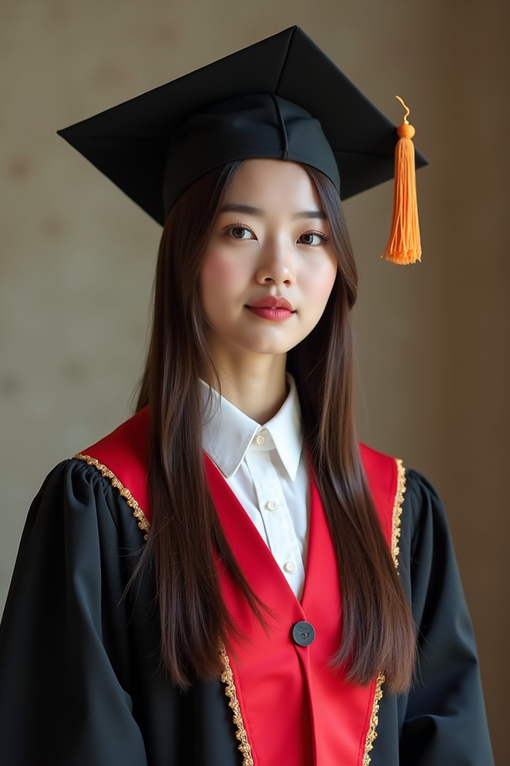 a graduate woman in their academic gown