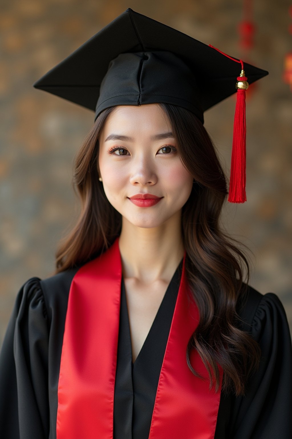 a graduate woman in their academic gown